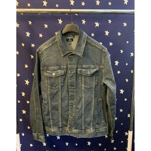 GEORGE Men's Denim Jacket in Blue Sz L (42-44) (Dark Wash)